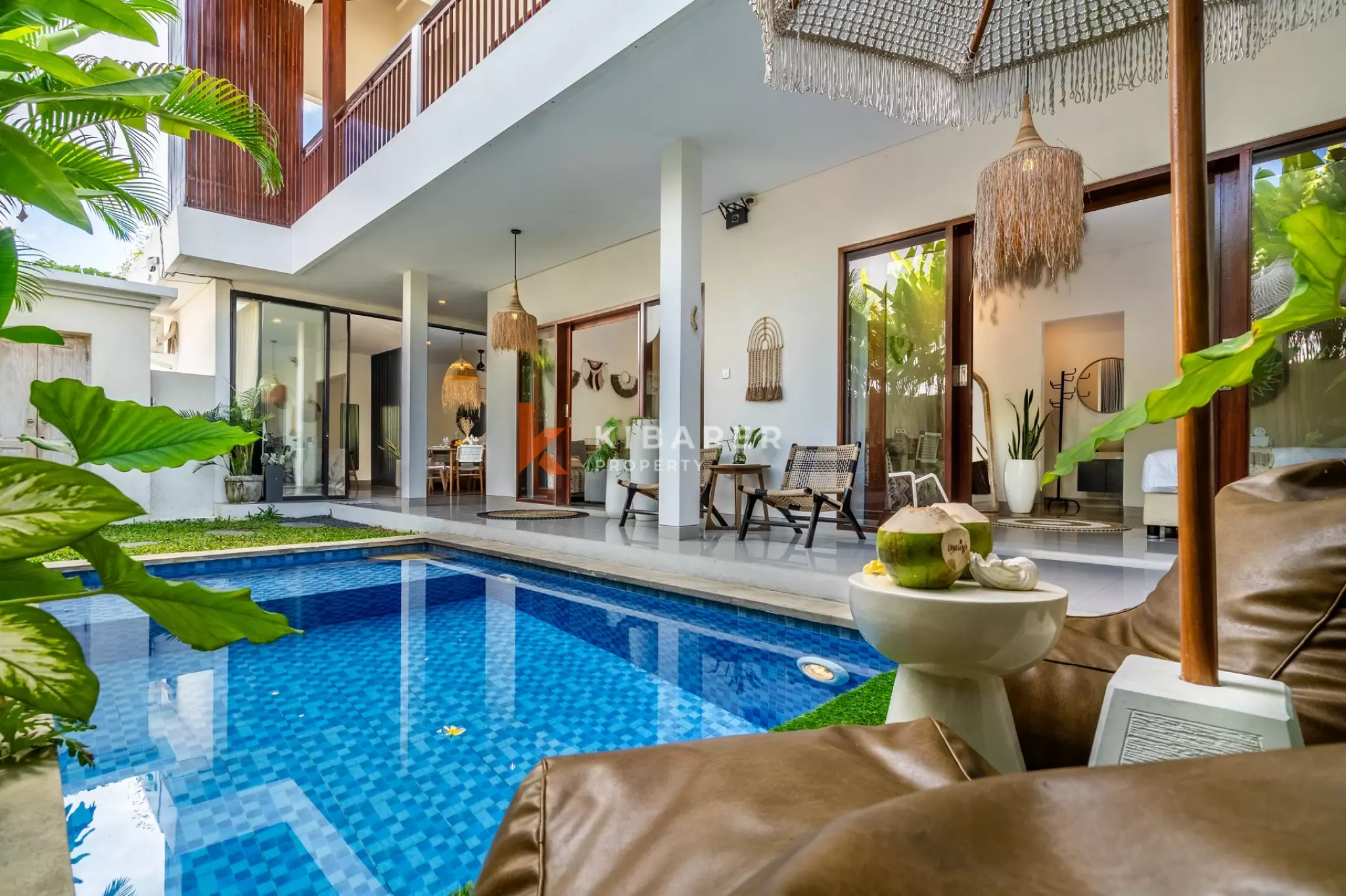 Boho-Chic Style Villa with Four Bedrooms and Enclosed Living Room, Just Steps from Echo Beach, Canggu — image 1