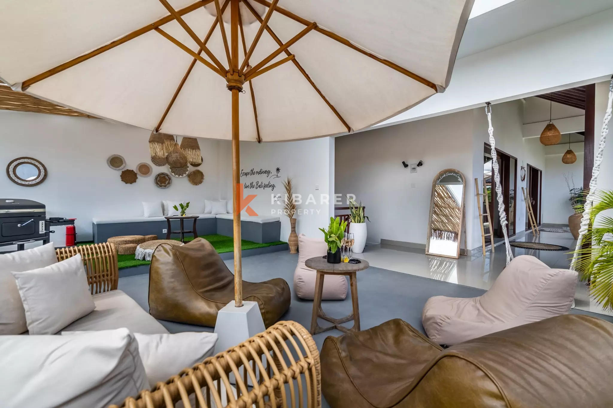 Boho-Chic Style Villa with Four Bedrooms and Enclosed Living Room, Just Steps from Echo Beach, Canggu — image 13