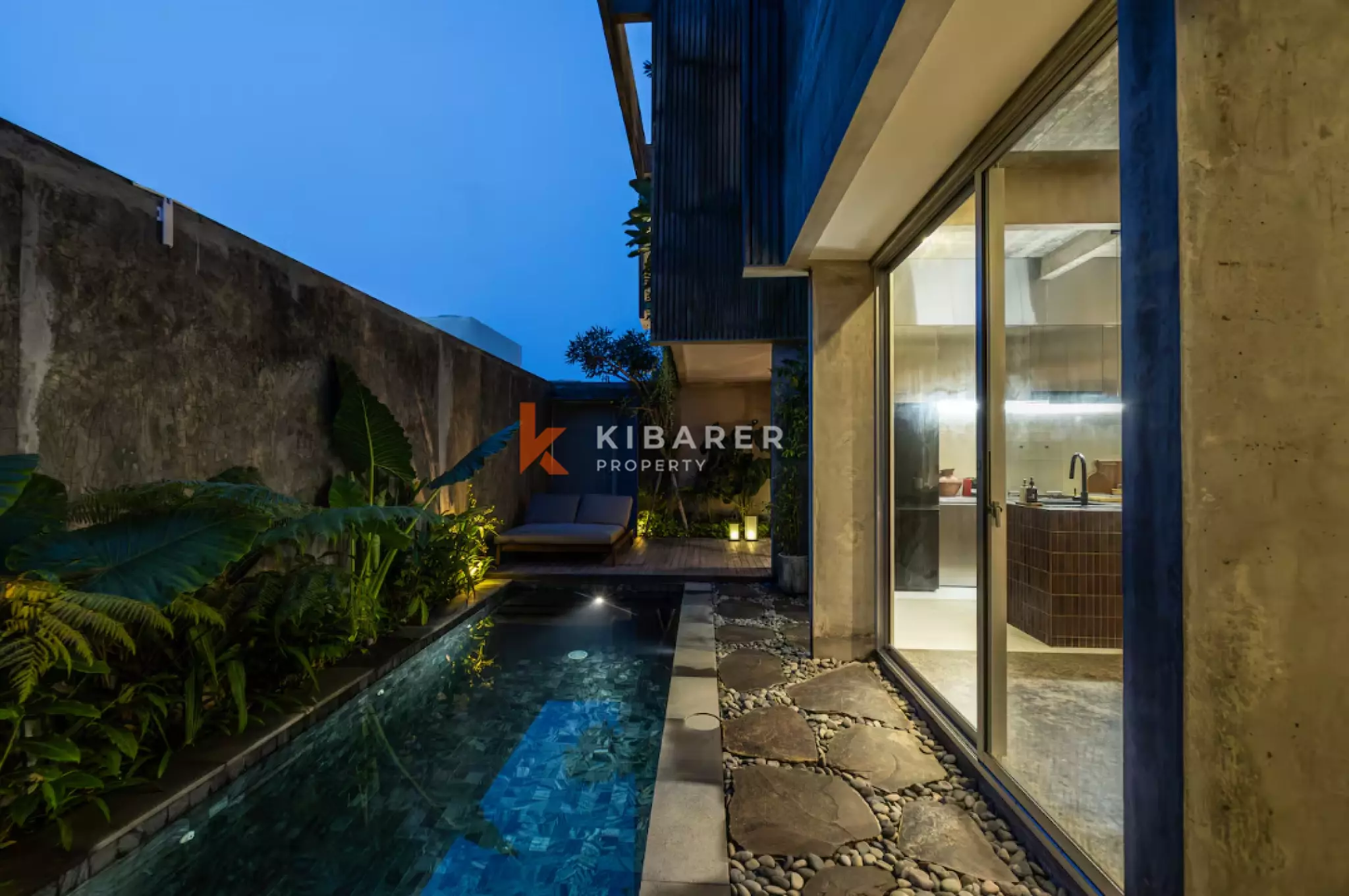 Modern Brutalist Two-Bedroom Villa with Private Pool and Rooftop Retreat in Ungasan — image 1