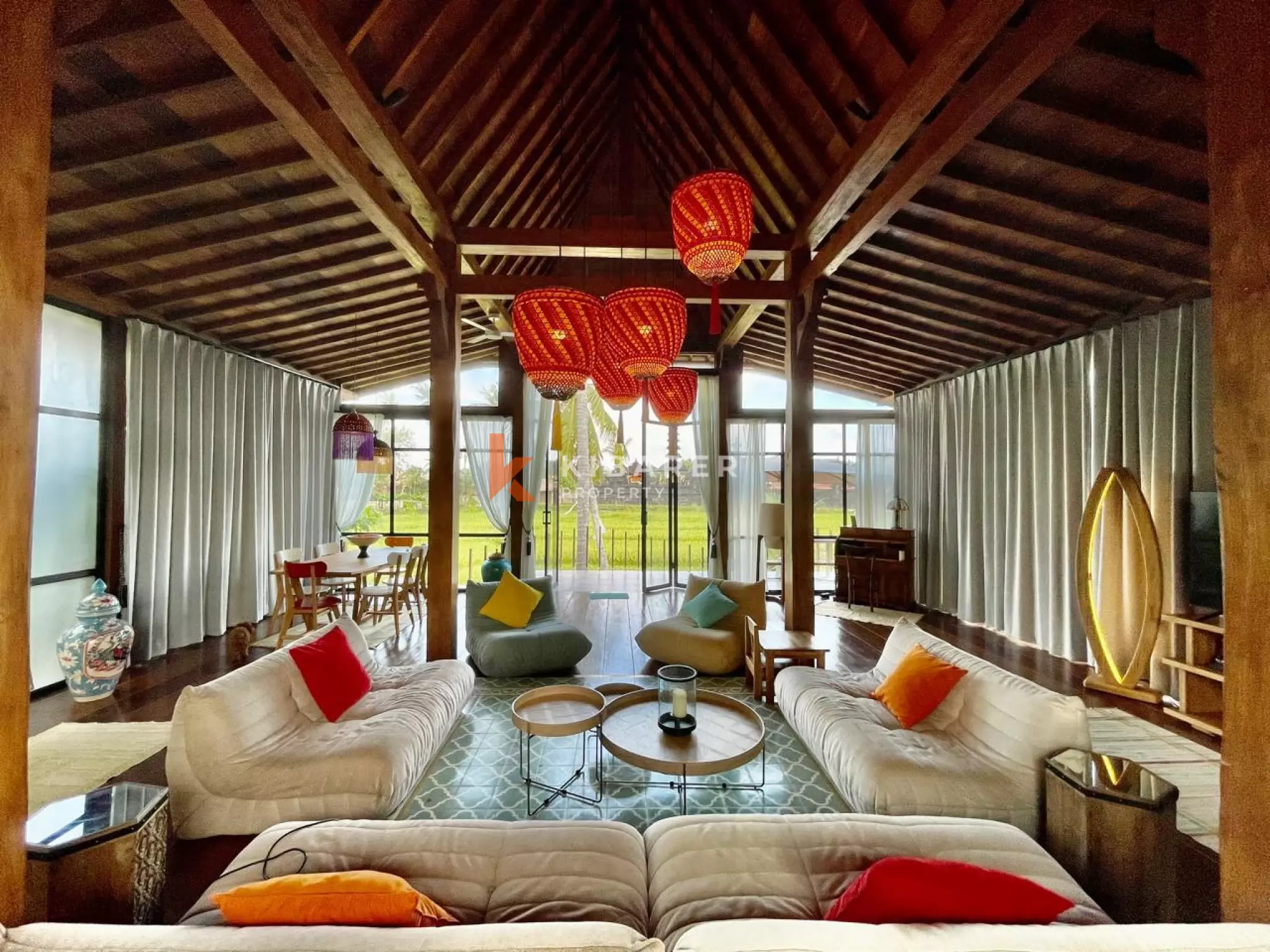 Elegant Two-Story Tropical Villa with Private Pool in Seseh