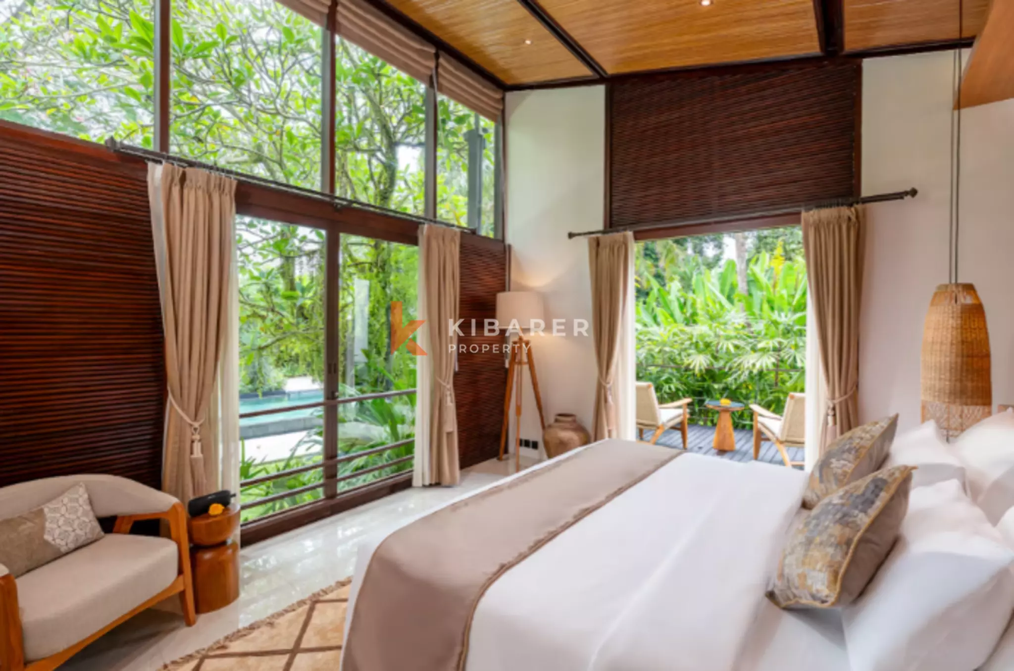 Luxurious and Tranquil Three-Bedroom Villa with Sauna & Gym in Canggu — image 14