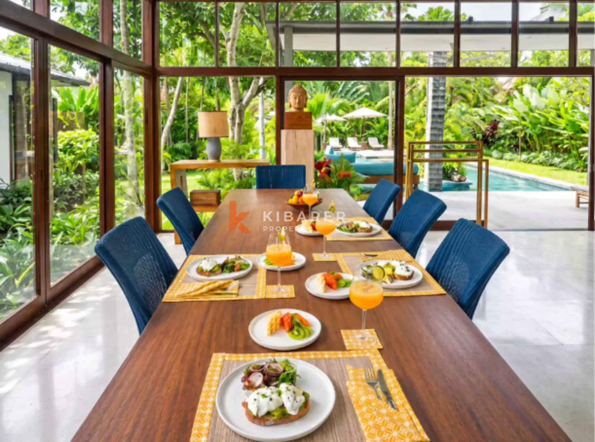 Luxurious and Tranquil Three-Bedroom Villa with Sauna & Gym in Canggu — image 5