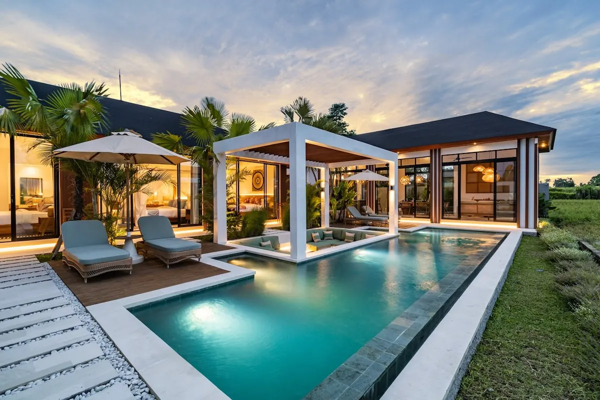 3 BR Rice-Field Designer Villa Ubud — 3BR Villa Rental in Ubud