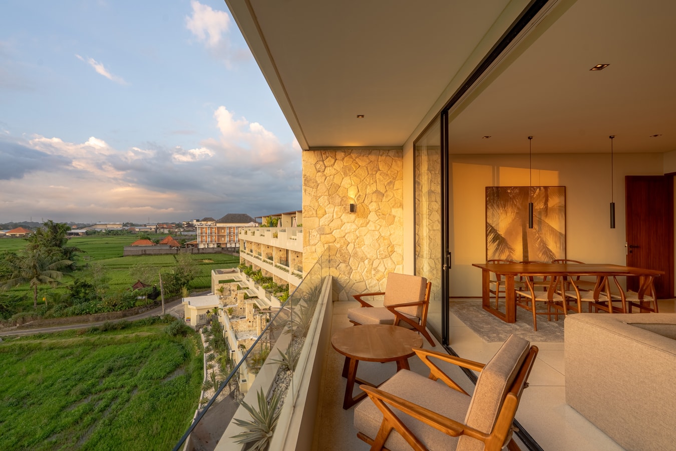 Luxe 2BR Canggu Villa | Paddy View Balcony & Pool in Canggu, Bali — image 17
