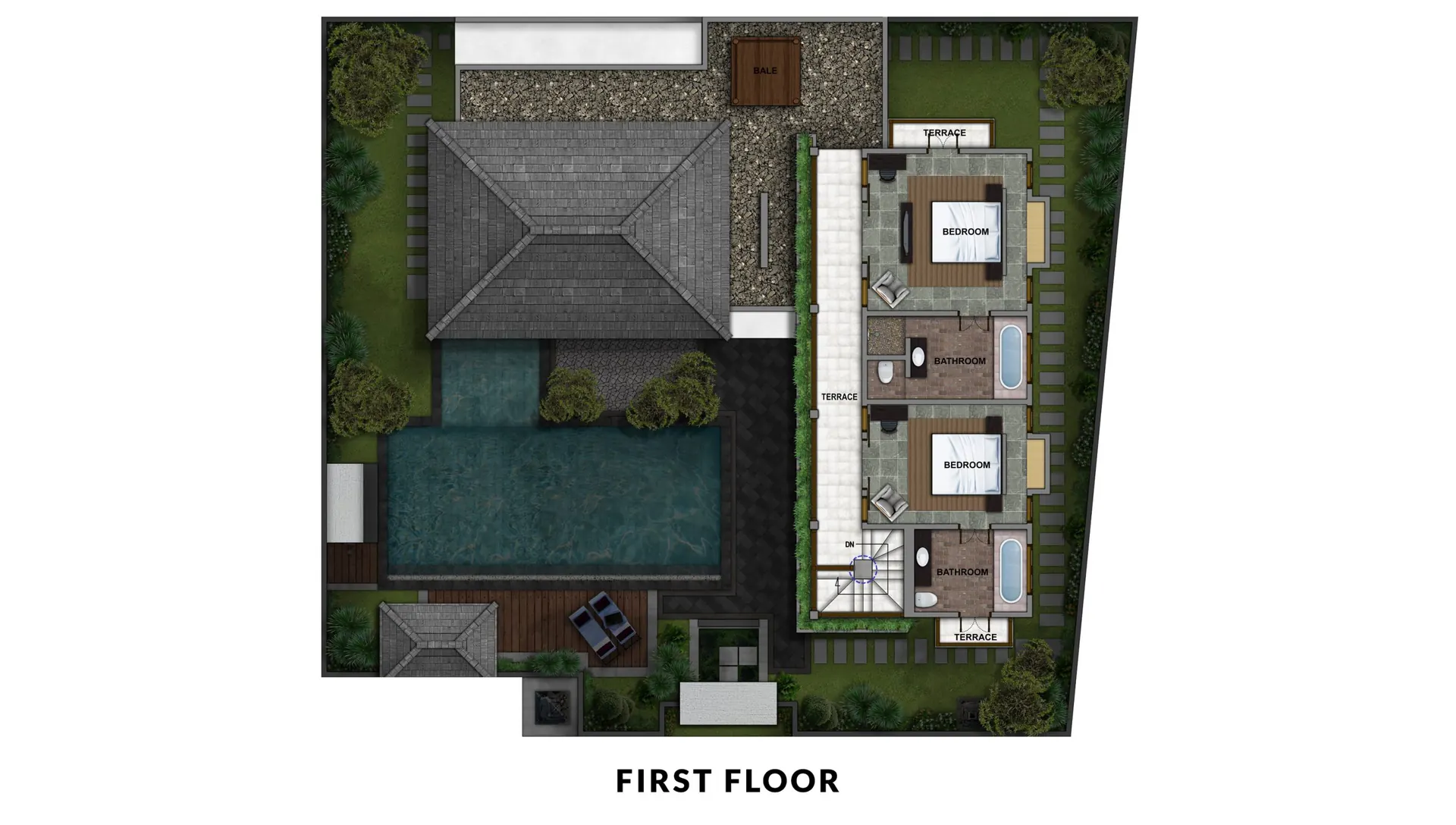 4 BR Tropical Garden Pool Villa Seminyak — 4BR Villa Rental in Seminyak — image 14