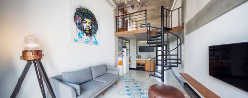 Seminyak Chic Loft 1BR | Swimming Pool, Near Cafes & Beach - Seminyak, Bali — image 1