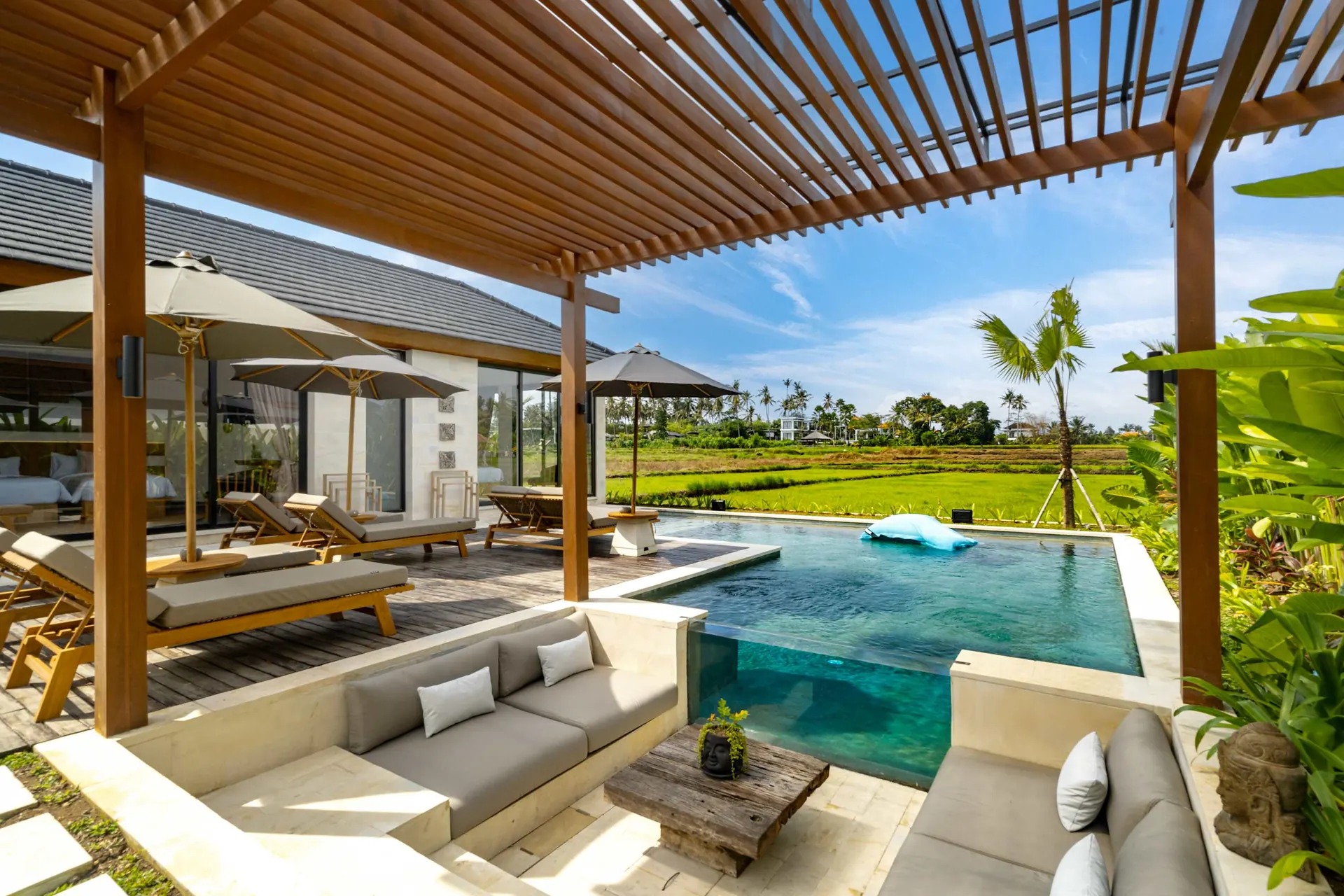 3 BR Rice-Field Infinity-Pool Villa Ubud — 3BR Villa Rental in Ubud — image 1