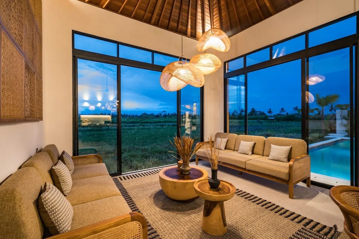 3 BR Rice-Field Designer Villa Ubud — 3BR Villa Rental in Ubud — image 1