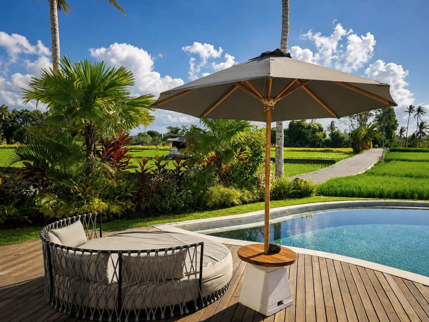 4 BR Tropical-Modern Rice-Field Retreat Ubud — 4BR Villa Rental in Ubud — image 1