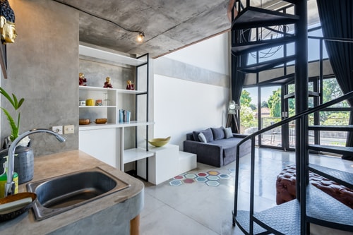 Loft 1K Futuristik dekat Pantai Double Six & Kafe - Seminyak, Bali — image 18