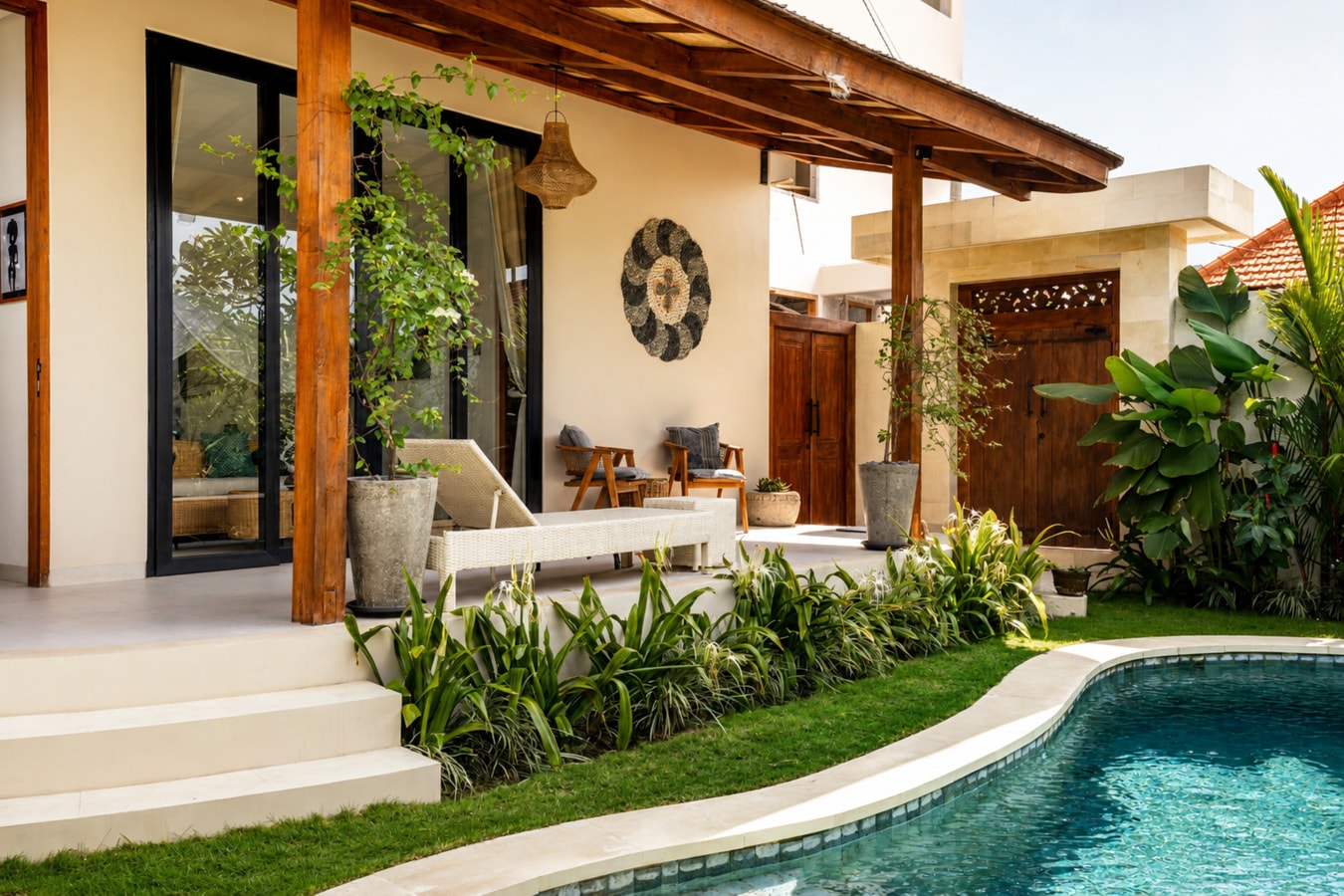 3BR Canggu Villa | Canopy Beds, Paddy Views, Pool in Pererenan, Bali — image 11
