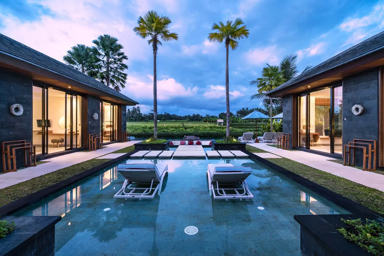 5 BR Rice-Field Courtyard Villa Ubud — 5BR Villa Rental in Ubud