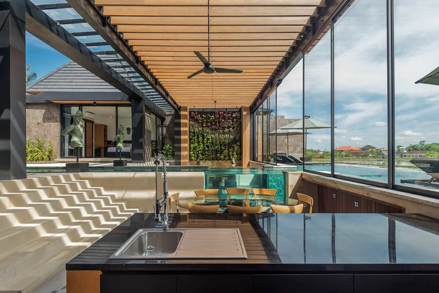 4 BR Rice-Field Courtyard Villa Ubud — 4BR Villa Rental in Ubud — image 2