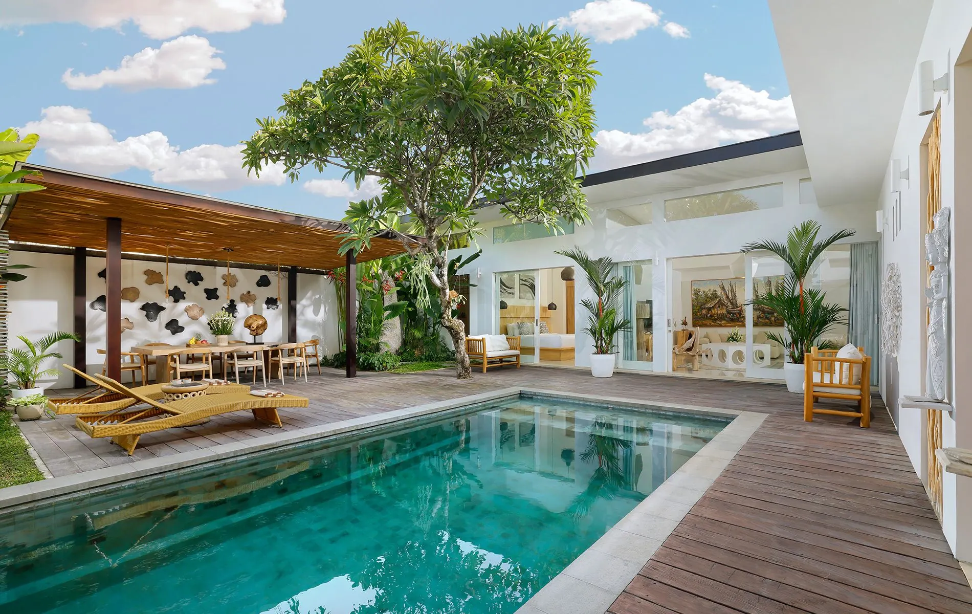 3 BR Tropical-Modern Courtyard Villa Sanur — 3BR Villa Rental in Sanur