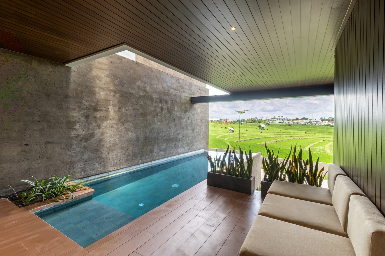 3BR Canggu Paddy View Pool Villa | Near Gym in Pererenan, Bali