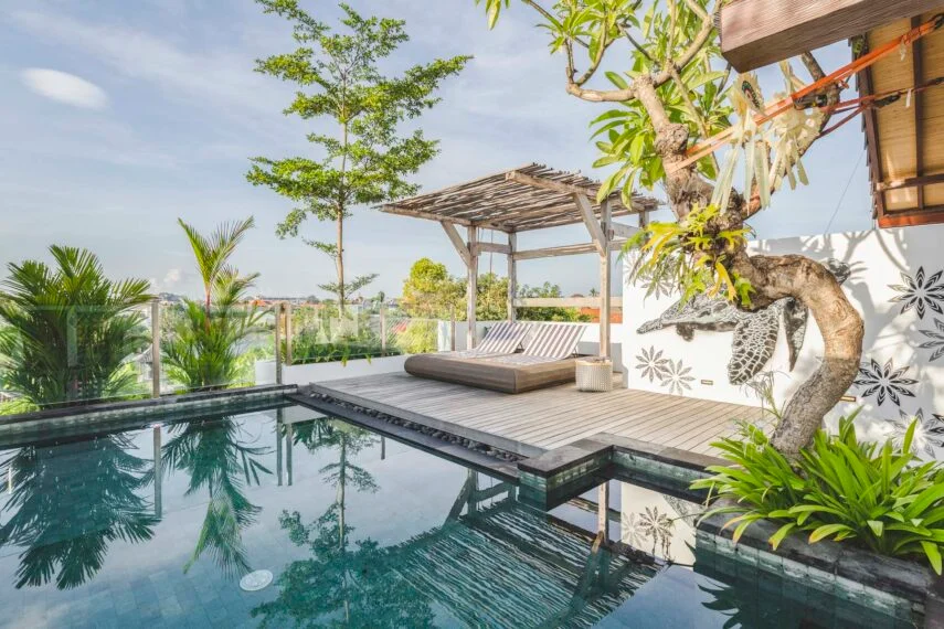 Stylish 3-Bedroom Townhouse Villa with Rooftop Pool & Rice Field Views — image 11