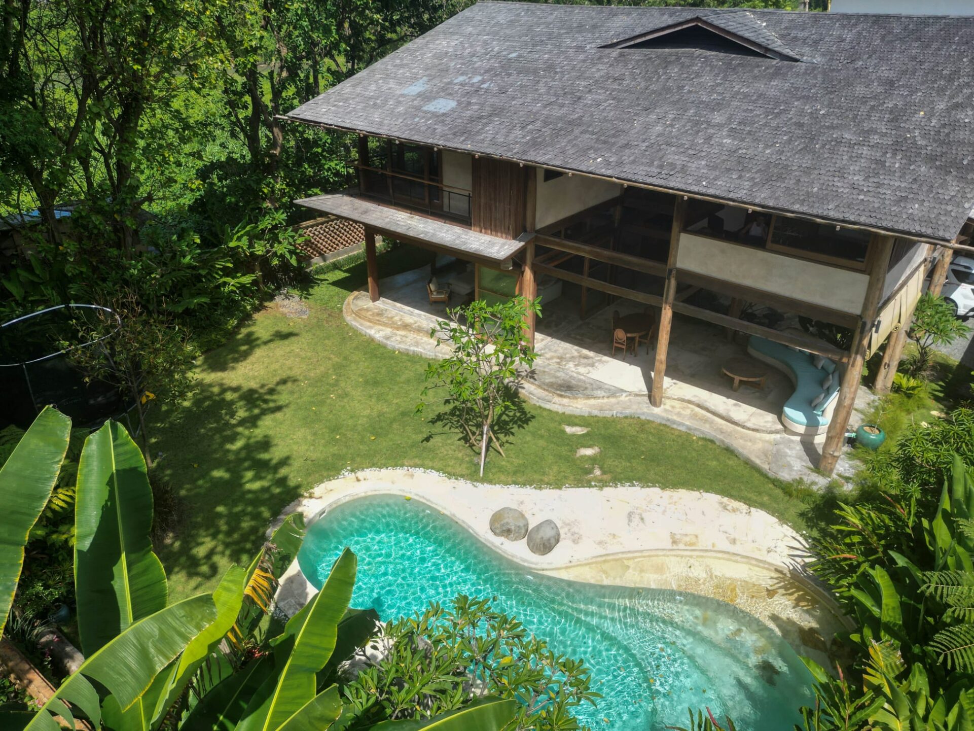 Nature-Integrated 4-Bedroom Tropical Villa for Yearly Rent in Ketewel