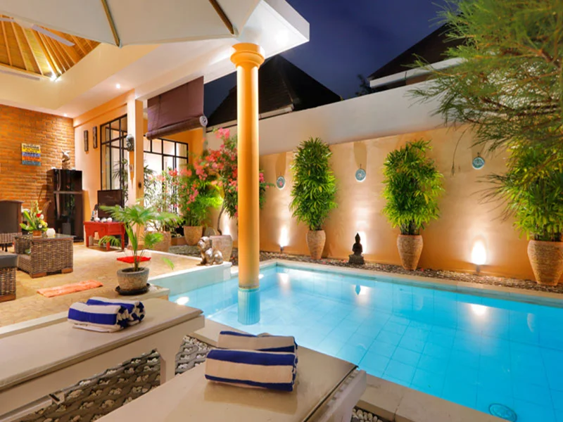 Chic 2BR Oasis with Private Pool – 5 Mins Walk to Seminyak Beach & Oberoi Street – BVI9069