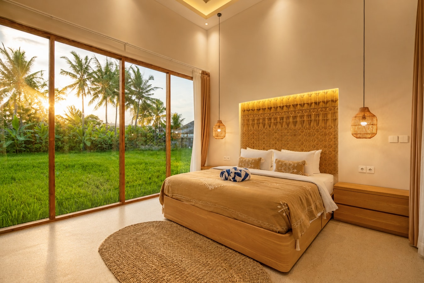 Ubud 2BR Luxe Rice Field Views Villa | Bathtub in Ubud, Bali