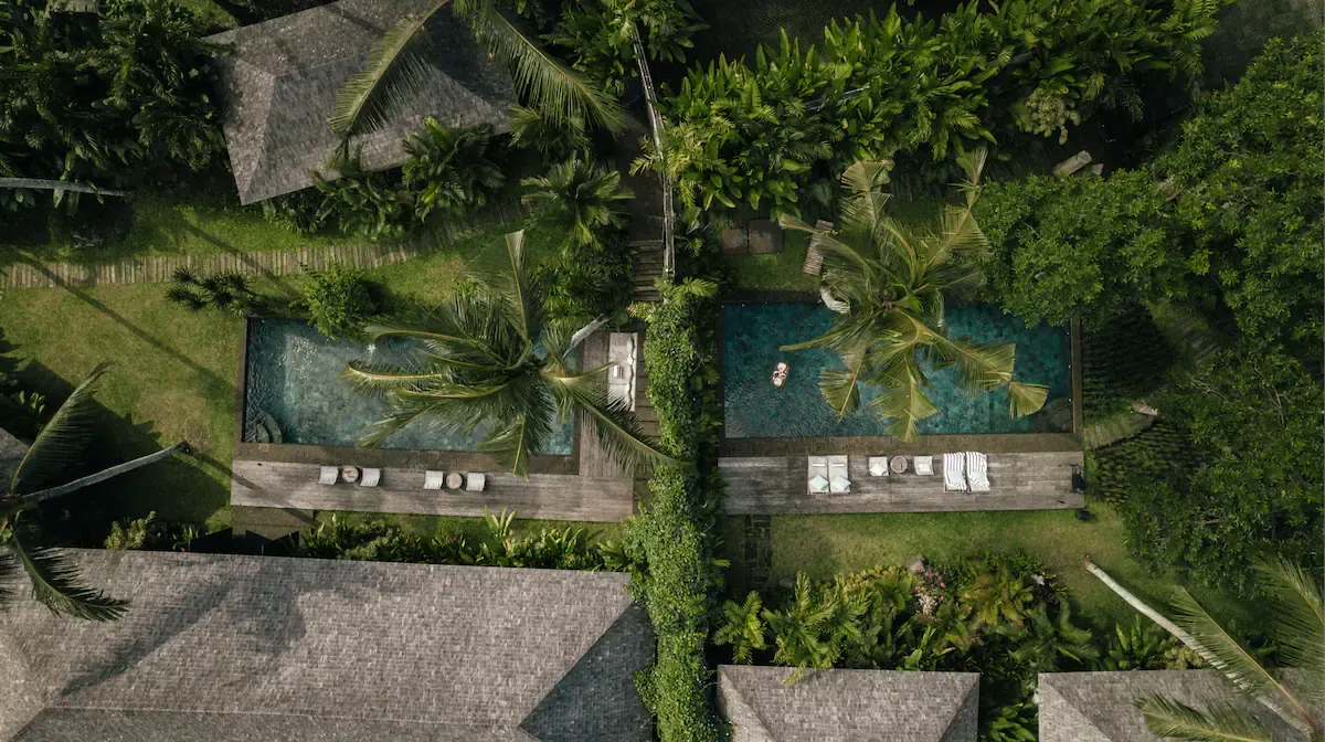 9 BR Tropical Garden Open-Air Estate Ubud — 9BR Estate Rental in Ubud