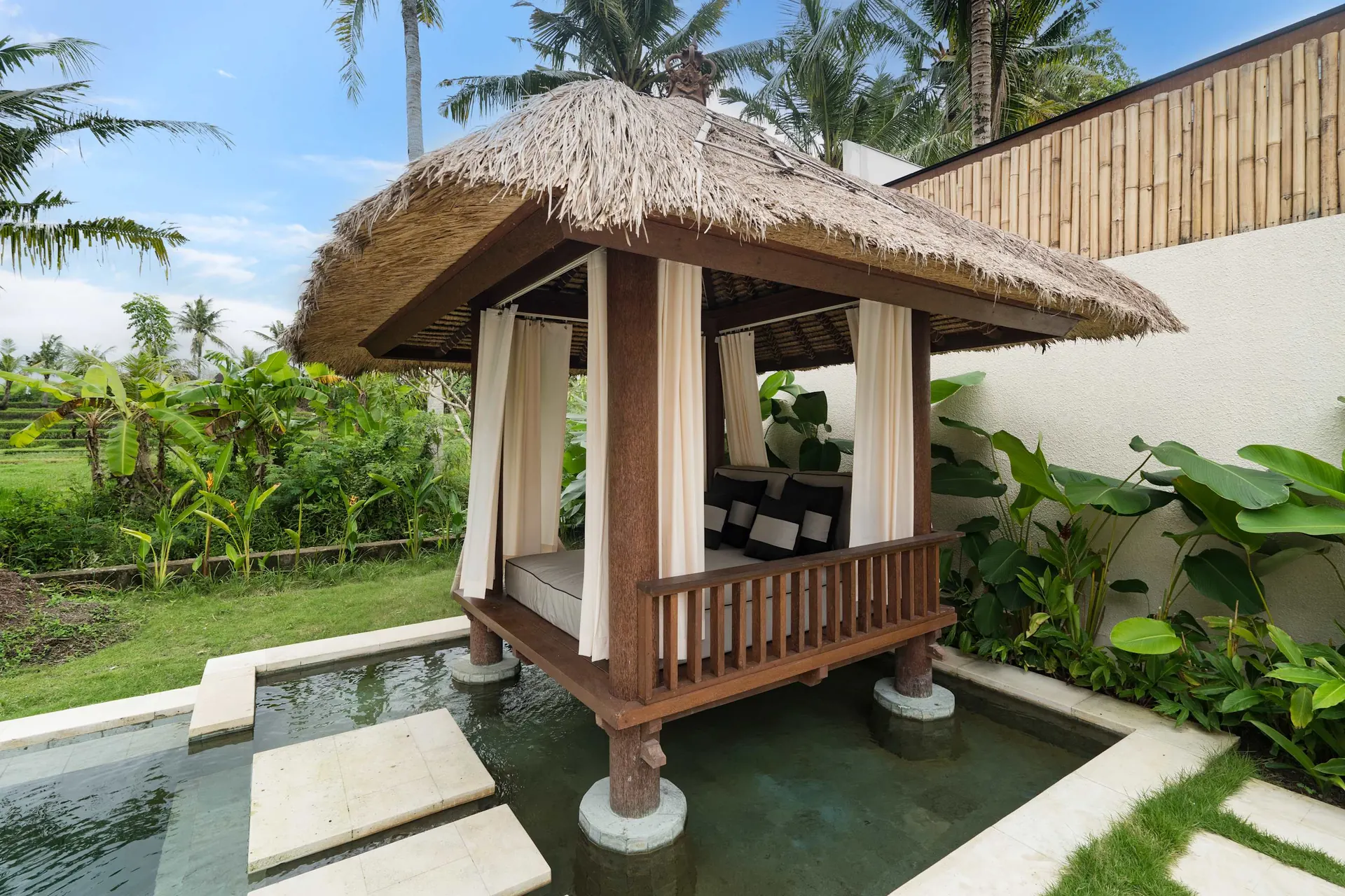 3 BR Rice-Field Pavilion Villa Ubud — 3BR Villa Rental in Ubud