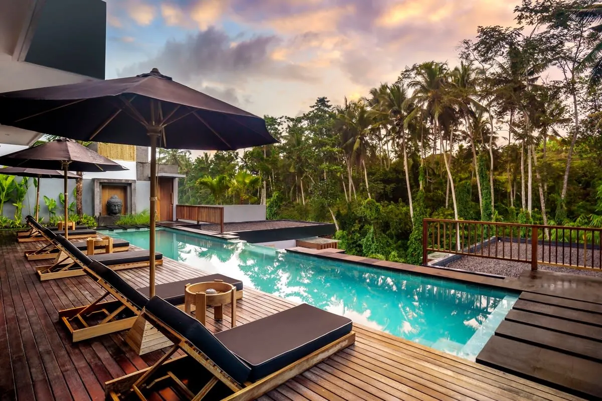 6 BR Jungle-View Tropical-Modern Villa Ubud — 6BR Villa Rental in Ubud