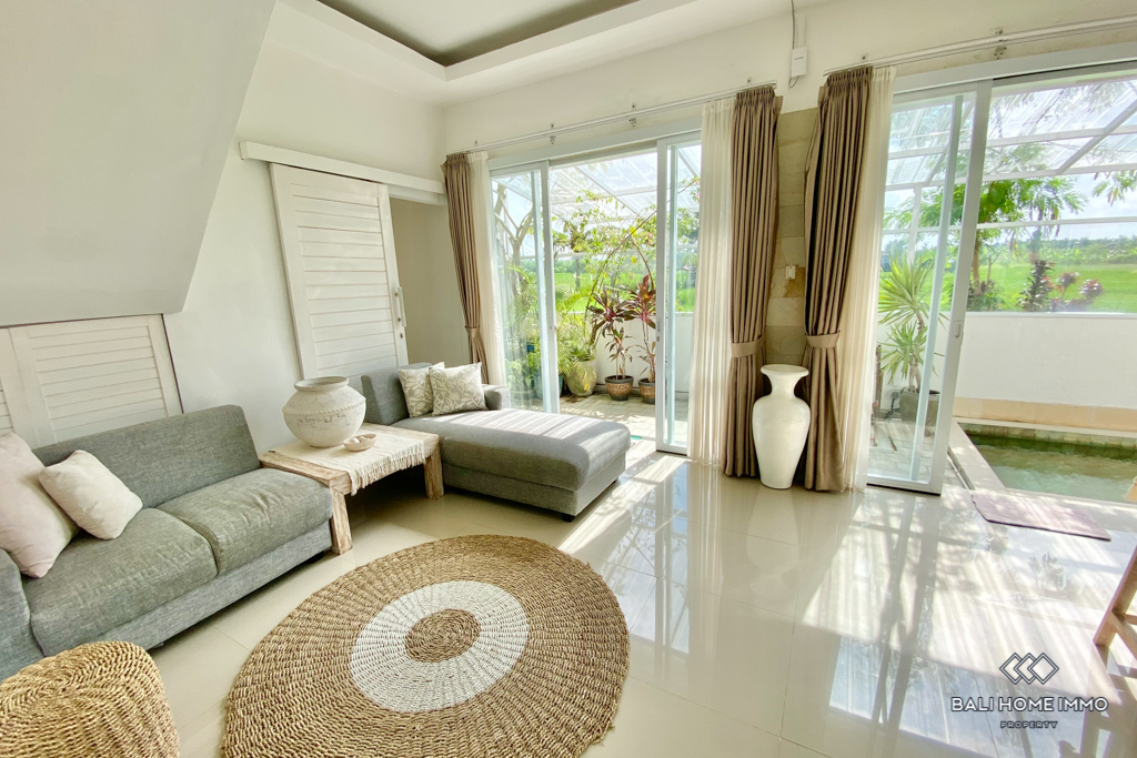 Ricefield View 3 Bedroom Villa for Yearly Rental in Bali Canggu - Berawa — image 1