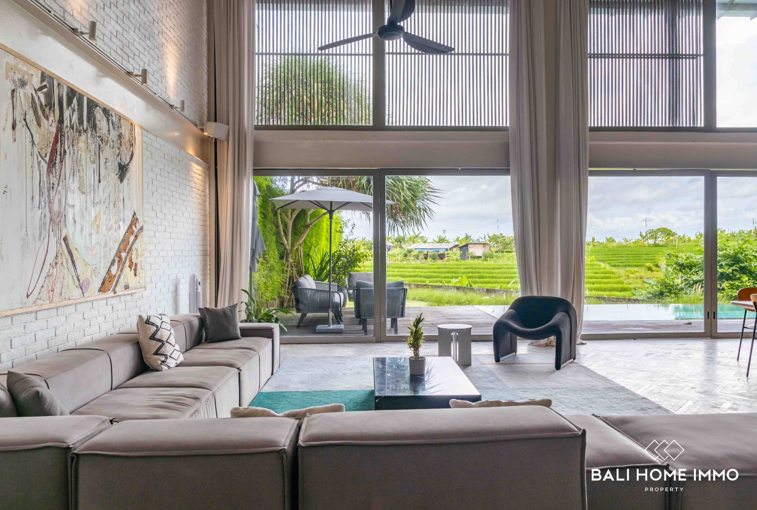 Ricefield view 4 Bedroom Villa for rent in Babakan Canggu — image 4